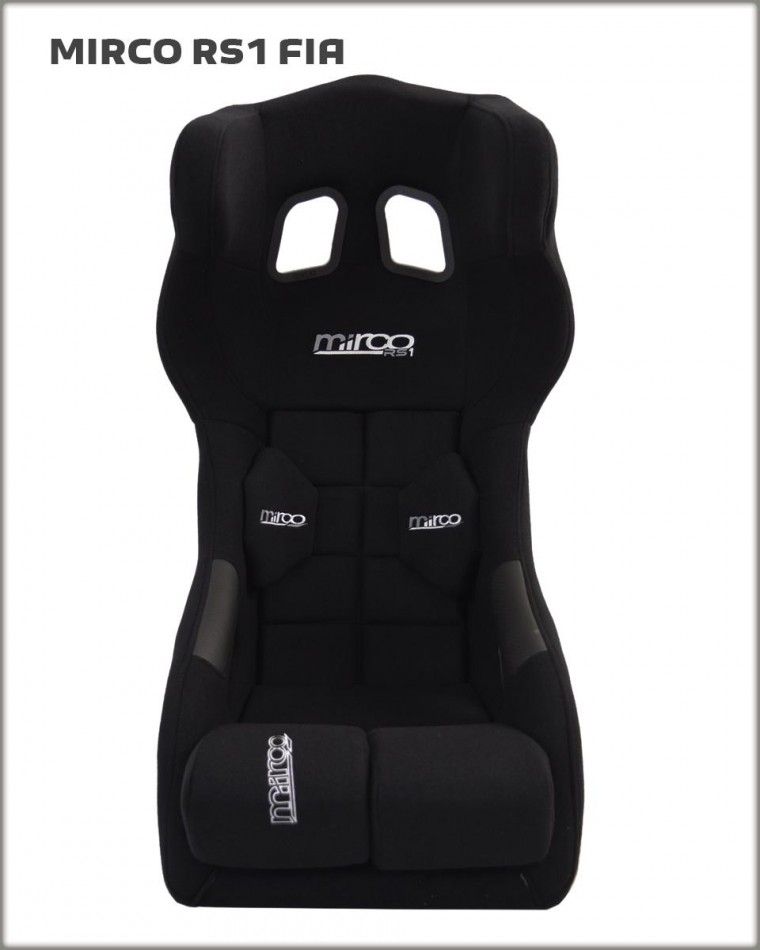 Fotel rajdowy Mirco RS1 FIA czarny
