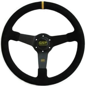 Kierownica zamszowa QSP 3 ramienna 350mm / 70mm