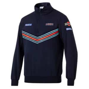 Bluza Sparco Martini Racing z zamkiem błyskawicznym do połowy